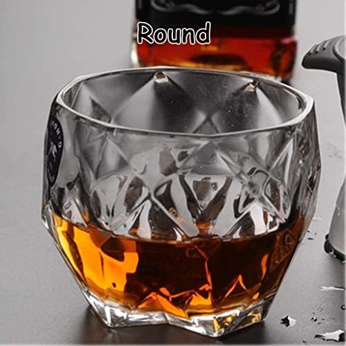 Vinska čaša Jedinstvena čaša viskija, naočale skotch/burbon, kokteli, stijena, staromodni, dijamantni, prozirni poklon viskija za čovjeka