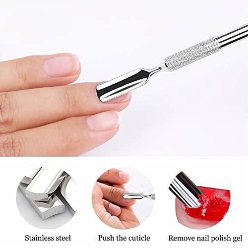 Alat za uklanjanje kutikula za manikuru dvostrani salon kvalitetni gel lak za nokte od nehrđajućeg čelika nož za uklanjanje laka za