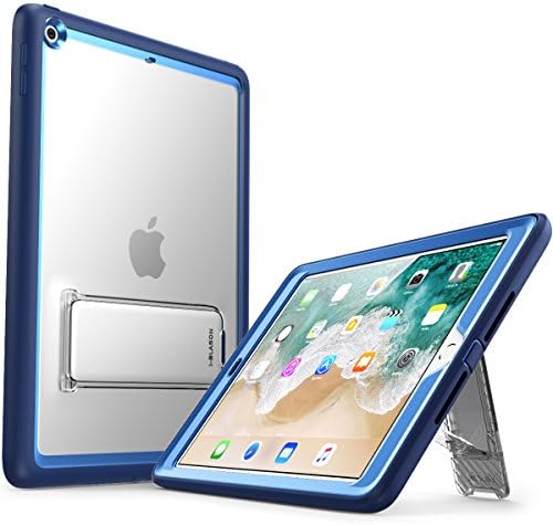 I Blason slučaj za iPad 9,7 inča 2017/2018, Ares Series Kickstand Robus Stupged Protection Clear Clear s ugrađenim zaštitnikom zaslona