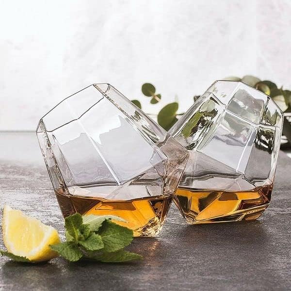 Ebiz 2 naočale viskija u obliku dijamanta 350 ml alkohola