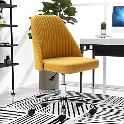 Samozadovoljna stolna stolica za kućni ured, 17,2 inča 18,8 š. 32,1 v, žuta