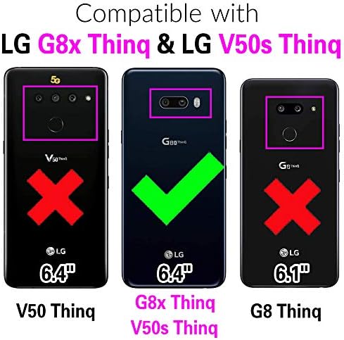 Dibosom kompatibilan s torbicom-novčanikom LG G8X ThinQ V50S Thin Q i stalak za kreditne kartice premium klase od vintage kože, s gornjim