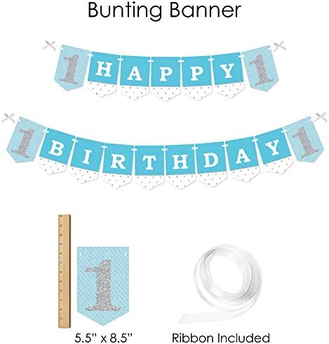 Velika točka sreće 1. rođendan - zabavno biti jedan - zalihe prvog rođendana - Kit za ukrašavanje natpisa - Fundle Bundle