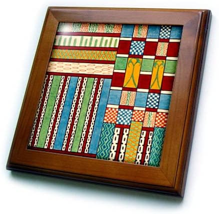 3. vintage afrički ukrasni uzorak šareni apstraktni Geometrijski. - Uokvirene pločice