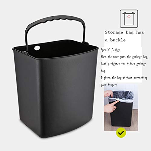 Kanta za smeće bucket bucket bucket od brušenog nehrđajućeg čelika, četvrtasta kutija za odlaganje kante za smeće, kuhinjske kante