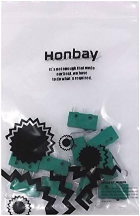 Honbay 10шт KW4-3Z-3 125V AC 5A Mikro-prekidač puta Zglobna ručica za glodalica CNC