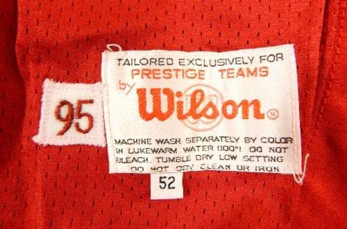 1995. San Francisco 49ers Steve Wallace 74 Igra izdana Red Jersey 52 DP26905 - Nepotpisana NFL igra korištena dresova