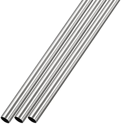 Metallixity 304 cijev od nehrđajućeg čelika 3pcs, ravna cijevi - za opremanje kuće, strojevi