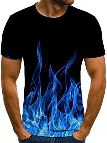 Muške ljetne majice nove majice s uzorkom Od 3 inča smiješne košulje s grafičkim plamenom cool majice kratkih rukava
