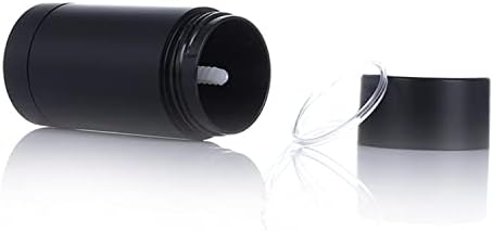 Qixivcom 8 pakiranje 50 ml crno okrugli sunčevi štapić Aroma Stick plastični deodorantni spremnik održava svježu 1,7oz ovalnu cijev