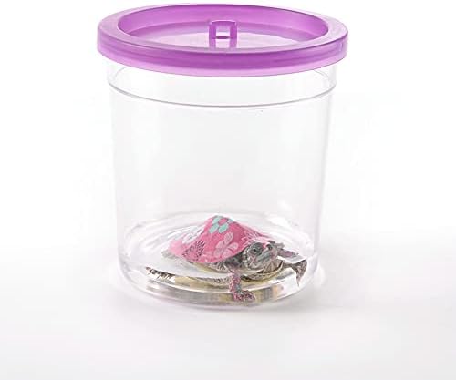 5pcs šalica za meduze mali spremnik za ribu prozirni mini spremnik za ribu zadebljana plastična prozirna čaša za male kućne ljubimce
