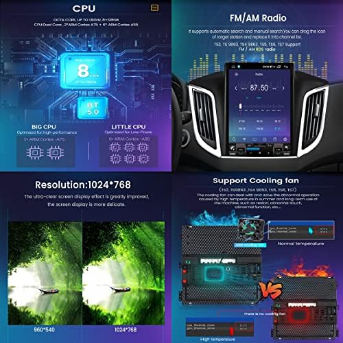 FBKPHSS Android 11.0 CAR RADIO 2DIN STEREO za Hyundai-Tucson -2018 GPS navigacija 9.7inch multimedia Player FM BT prijemnik s 4G