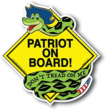 Patriot na brodu - ne gazi me - Gadsden Snake - domoljubni američki magnet za automobil