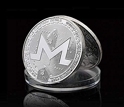 Monero AIDA kripto-valuta virtualna valuta srebrne izazov Art Coin Bitcoin sretni novčić kolekcija poklona s plastičnim kutijama