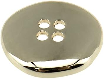 Hevstil 10pcs Metalni gumbi za šivanje, 4 rupe Zlatne legure gumbi za odjeću Ukrasne metalne tkanine gumbi za zanatske gumbe za šivanje