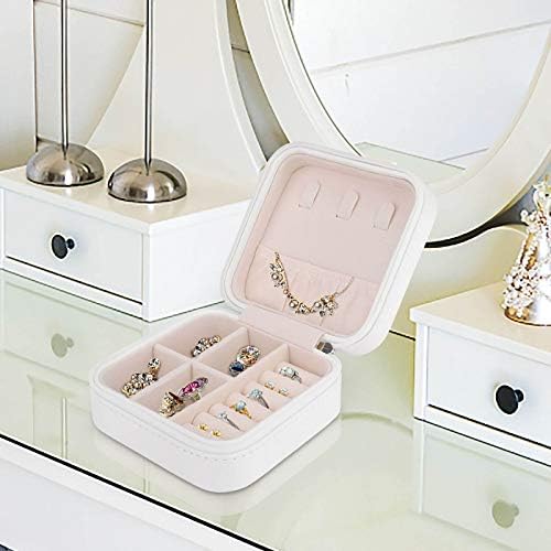 Mala kutija za nakit putni mali organizator prijenosna Torbica za pohranu prstenja naušnica ogrlica poklon za djevojčice žene šareno