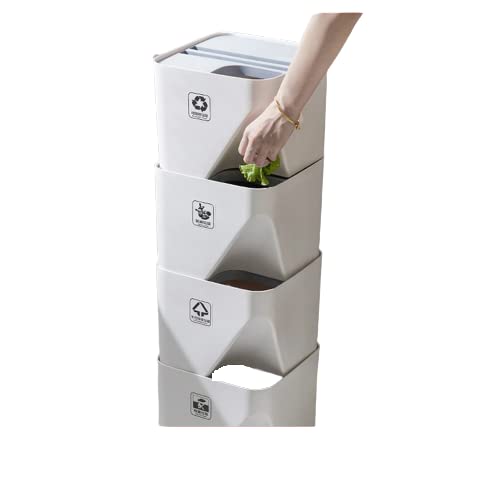 Kuhinjska kanta za smeće, kanta za smeće za kućanstvo od 16 litara, kanta za sortiranje koja se može složiti za recikliranje, kuhinjski