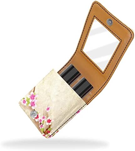 Japanski stil boja breskve cvjetna pozadina mini torbica za šminku držač ruža za usne torba za pohranu balzam za usne Torbe za žene