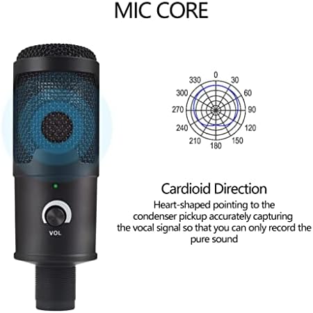Kondenzatorski mikrofon je pogodan za PC laptop studio za snimanje pjevanja Streaming igre