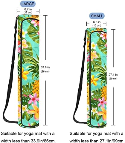 Tropska prostirka za jogu s cvjetnim uzorkom tropskog voća i lišća torba za nošenje s naramenicom torba za joga prostirku torba za