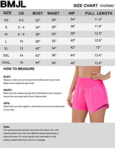 BMJL ženske atletske kratke hlače Sport teretana trčanja kratke hlače brze suhe kratke hlače s visokim strukom s džepovima