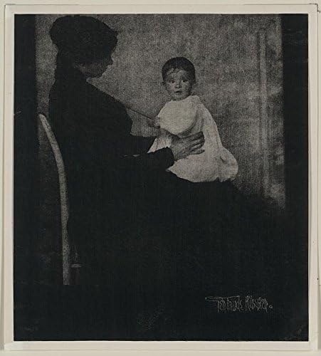 Povijesne veze Foto: Majka i dijete, obitelj, C1903, MRS. Ward koji drži bebu, Gertrude Kasebier