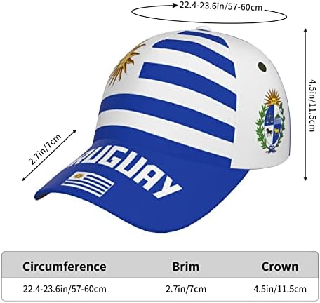 Daboyozhzh Urugvaj zastava Urugvaans Cool bejzbol kapica 3d Full Print odrasli unisex podesivi šešir nogometni patriotski kape