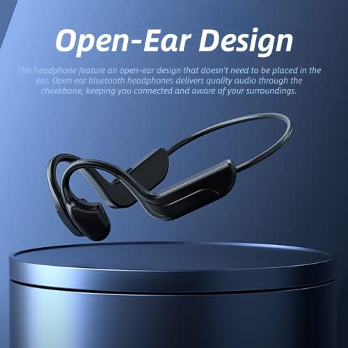 Slušalice kostiju, slušalice otvorenog uha bežične slušalice bluetooth sportske slušalice s kabelom za punjenje, slušalice otporne