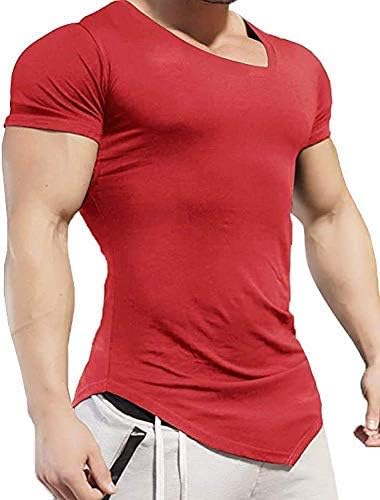 Coofandy muška teretana za vježbanje majice kratke rukave mišiće izrezane košulje bodybuilding trening fitness majice vrhovi