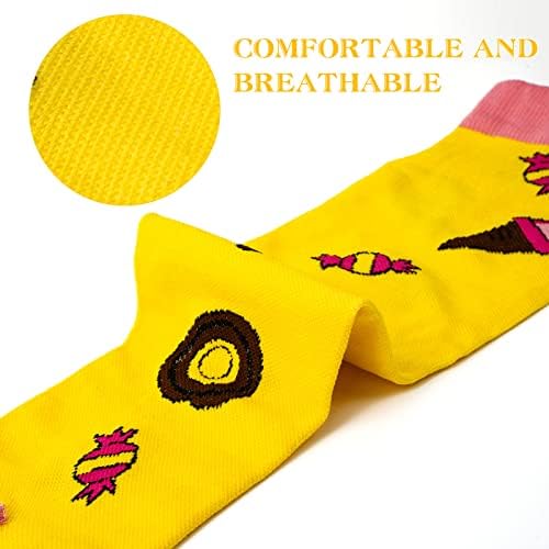 Leostep 4 parova kompresijske čarape za žene i muškarce, za medicinske sestre, mlade, sestrinstvo, trčanje, putovanja