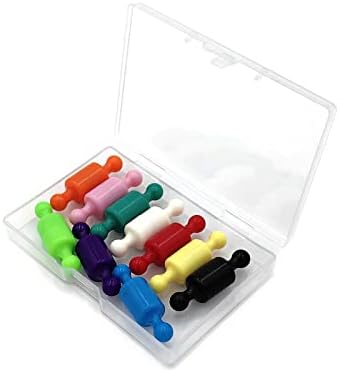 20 kom šarenih tlačnih magneta, 10 ABS uredskih magneta u različitim bojama, izdržljivi magneti za hladnjak koji se koriste kao magneti