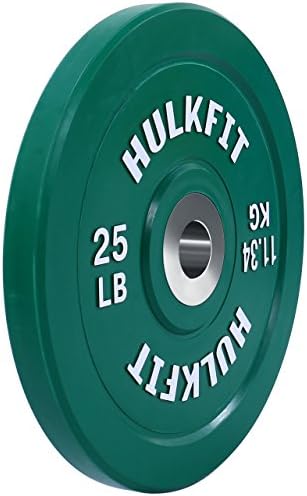 HULKFIT 2 Pro serije serije Olimpijski šok koji apsorbira gumene pločice za utez se postavljene za vage - multi -boja