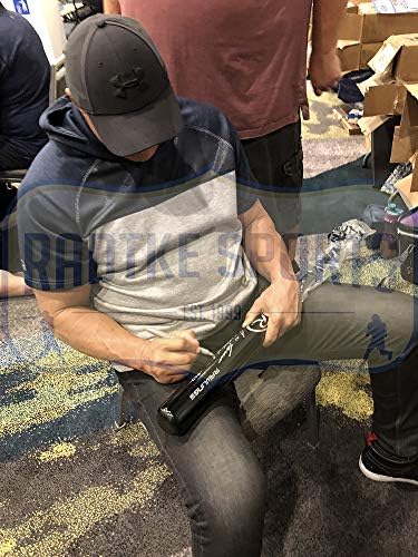 Jose Canseco Autografirani/Potpisani Oakland Rawlings Big Stick Black Bat s sok natpisom