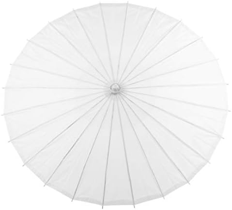 Koyal veleprodaja 32-inčni parasol bijelog papira u rasutom stanju orijentalnog kišobrana za vjenčanje, zabave, ljetne nijanse