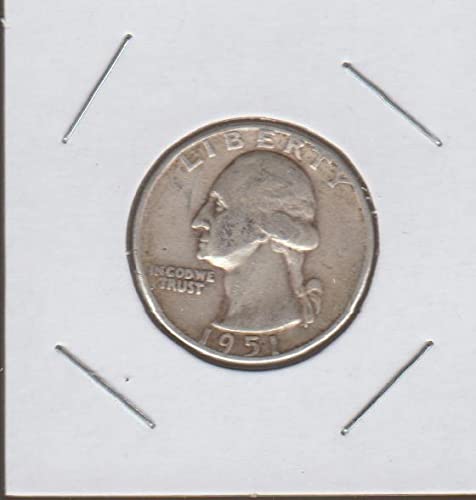 1951. D Washington Quarter Choice Fine Detalji