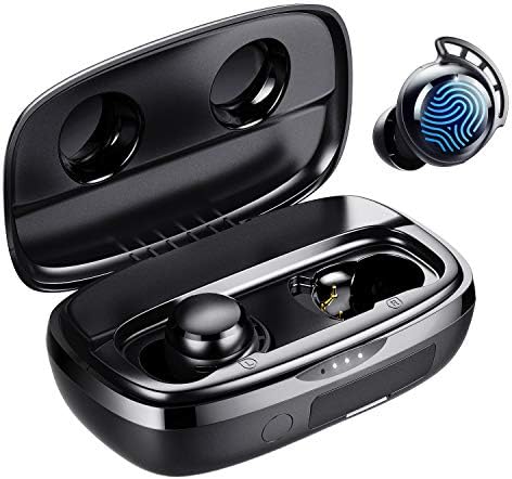 TRIBIT 2022 Bežični uši, 150h playtime bluetooth 5.2 IPX8 vodootporna poziva smanjenje buke buke bluetooth ušne slušalice s dodirnim