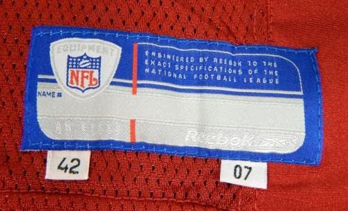2007. San Francisco 49ers Dominique Zeigler 15 Igra izdana Red Jersey 42 DP30913 - Nepotpisana NFL igra korištena dresova