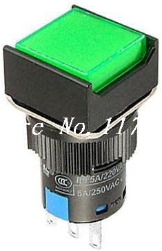 3 pin samo zaključavanje zelenog pritiska prekidač gumba AC 250V