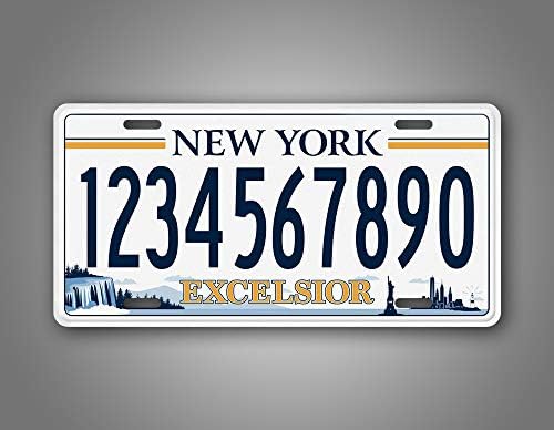 SIGSANDTAGSONLINE Personalizirani Excelsior Njujorški registarska tablica bilo koji tekst prilagođeni NY Empire State Auto Tag