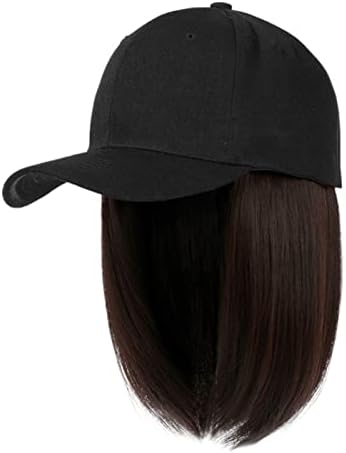 Baseball kapa za magazin Alien s nastavcima za kosu ravna kratka frizura Bob odvojiva perika šešir za