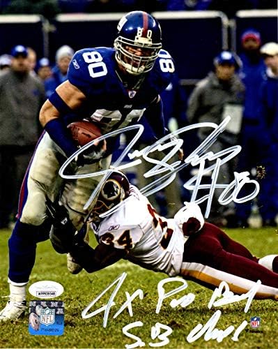 Jeremy Shockey Autographed Potpisan je upisano 8x10 Photo New York Giants JSA CoA