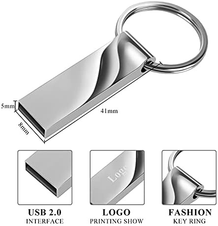 Lmmddp Metal USB Flash pogon 32GB 16GB PENDRIVE 128GB 64GB vodootporni pogon olovke 8GB Flash USB 2.0 Memoria USB stick tipka Prilagođeni