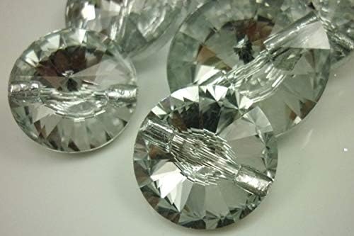 Xucus 14 mm kristalne plastične kuglice usmjeravaju chatons s rhinestones candove s leđima sa skrivenim rupama