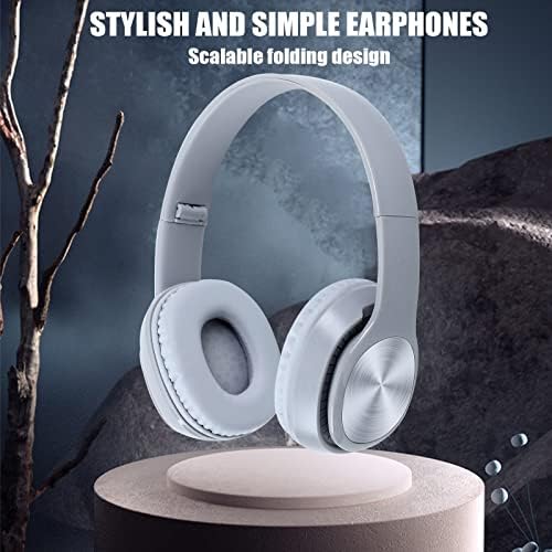 Bluetooth slušalice preko uha 55 sati reprodukcije bežične slušalice s mikrofonom, sklopive lagane slušalice s dubokim basom, hiFi
