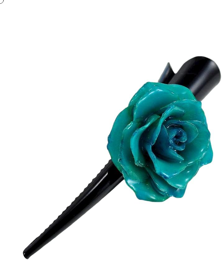 Nakit s tematskim cvijećem, ruža cvjetovi kosa u svijetloplavoj boji