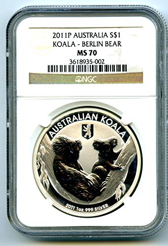 2011. Australija Australska koala Berlin medvjed. $ 1 ms70 ngc