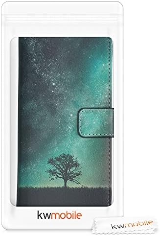 torbica-novčanik kwmobile, kompatibilan sa Samsung Galaxy A52 / A52 5G / A52s 5G - Torbica od umjetne kože - Cosmic Nature Plava /