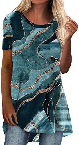 LitryCamev vintage majice za žene grafičke ženske vrhove ljetne ležerne kratke/majice s dugim rukavima Posada izlaze iz gornjih bluza