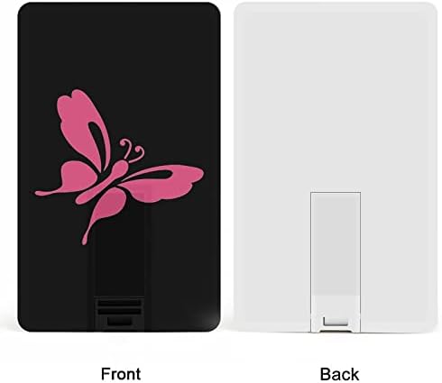 Ružičasti leptir USB pogon kreditne kartice dizajn USB flash pogon u disk palcu 64g