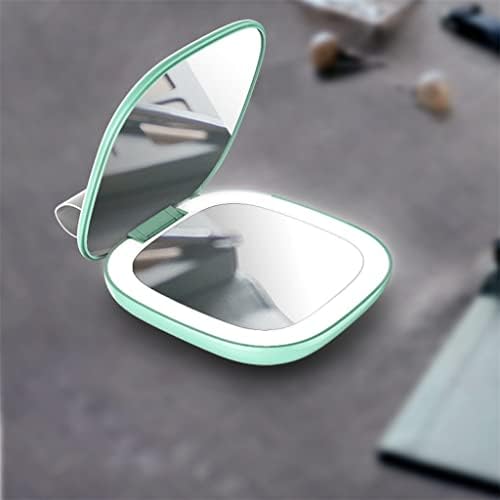 Prijenosna toaletna ogledala za putovanja mini prijenosna zrcalna Rasvjeta dvostrani Sklopivi alat za šminkanje (Boja:$$$/$$$)
